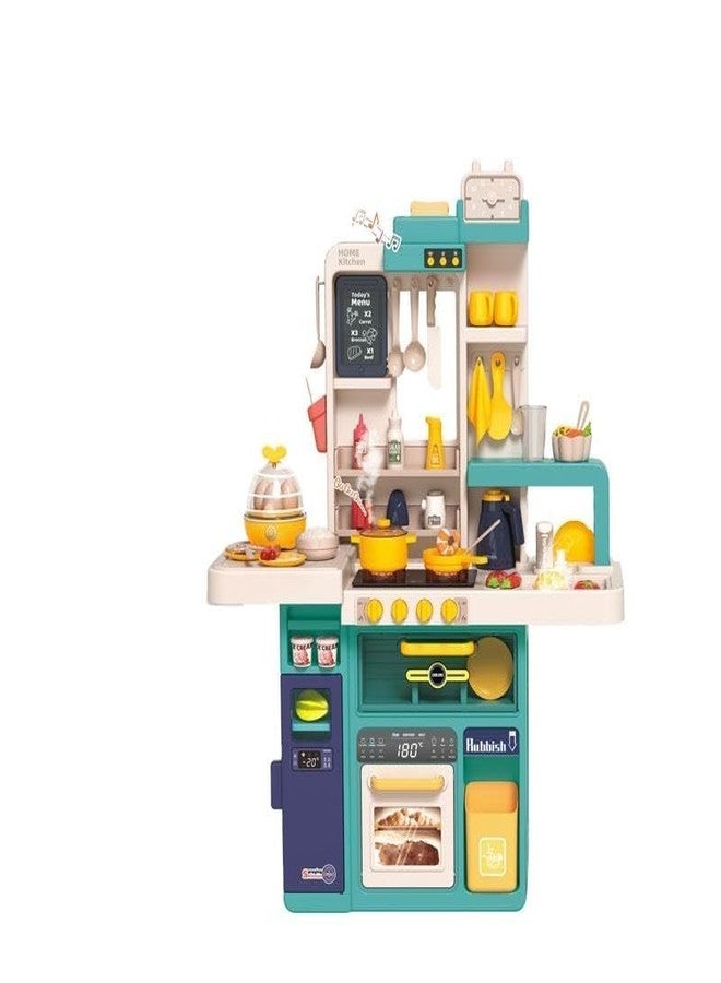 GIPTOC 77 Pcs Kids Kitchen Play Set - Premium Plastic Cooking Utensils with Light & Accessories | Pretend Play House Kitchen Toy for Boys & Girls Ages 3-6 | Best Birthday & Christmas Gift - Image 2